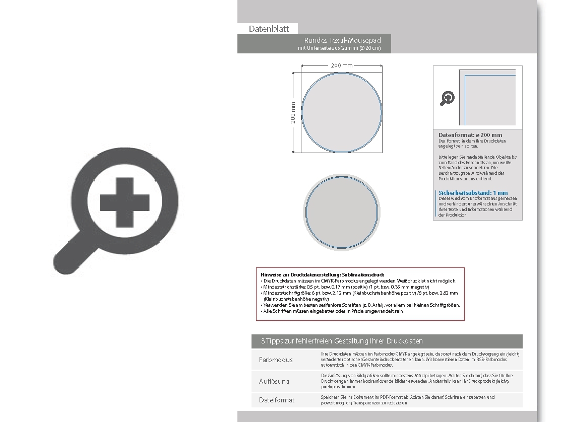 Product Bild rundes_textil-mousepad_mit_unterseite_aus_gummi_(Ø_20_cm)